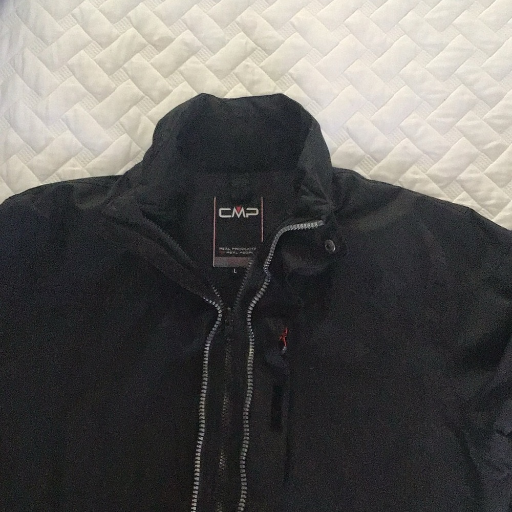 CMP Clima Protect Black EUC. Hooded Waterproof Insulated Jacket